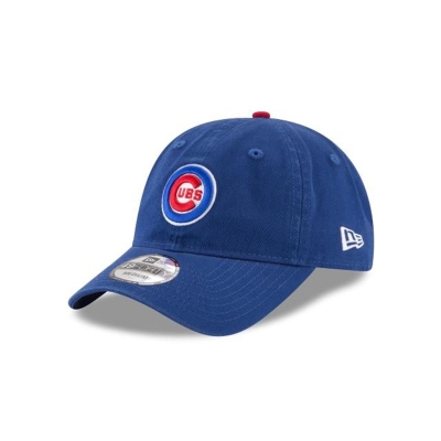 Blue Chicago Cubs Hat - New Era MLB Core Fit 49FORTY Fitted Caps USA9540671